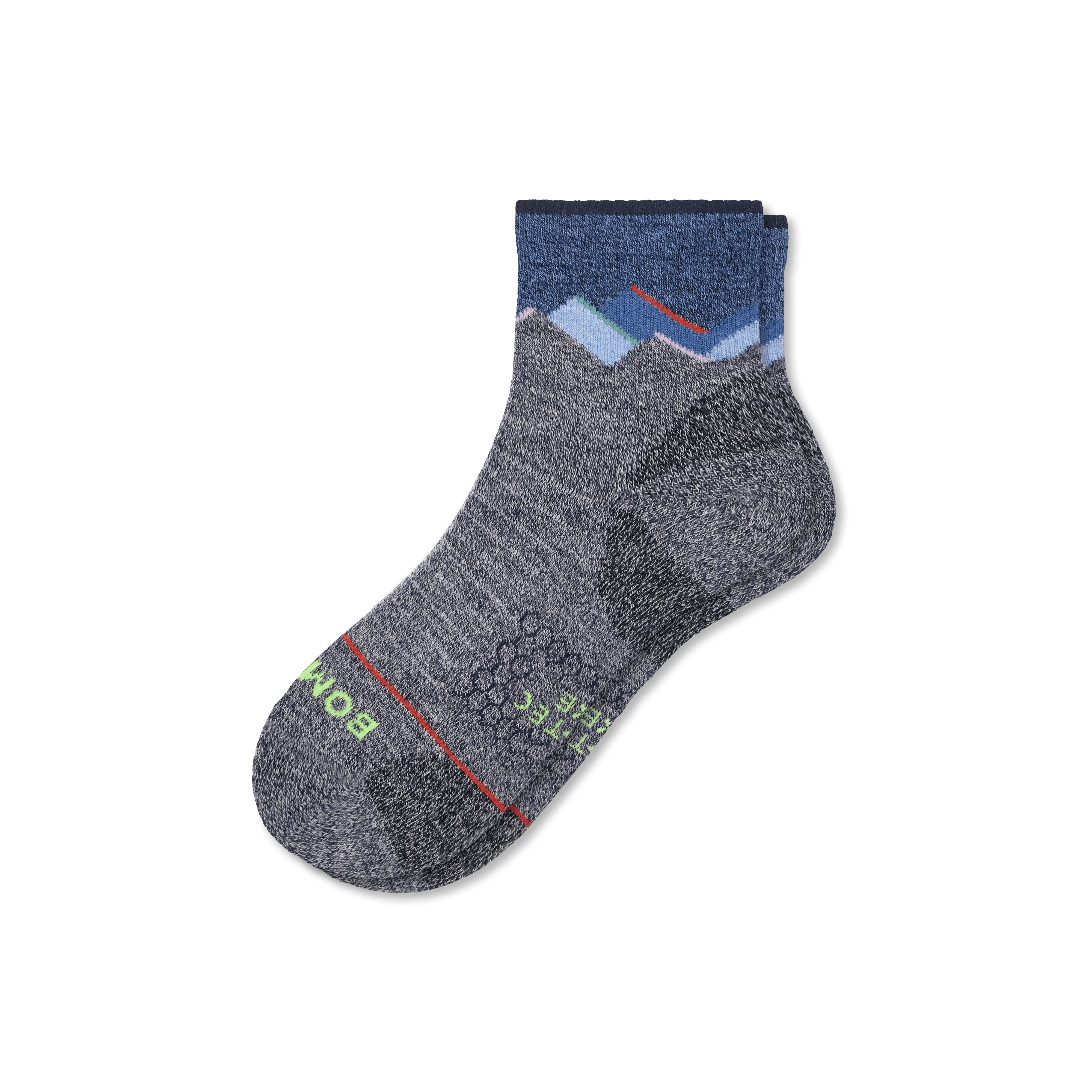 Men's Merino Wool Blend Hiking Quarter Socks