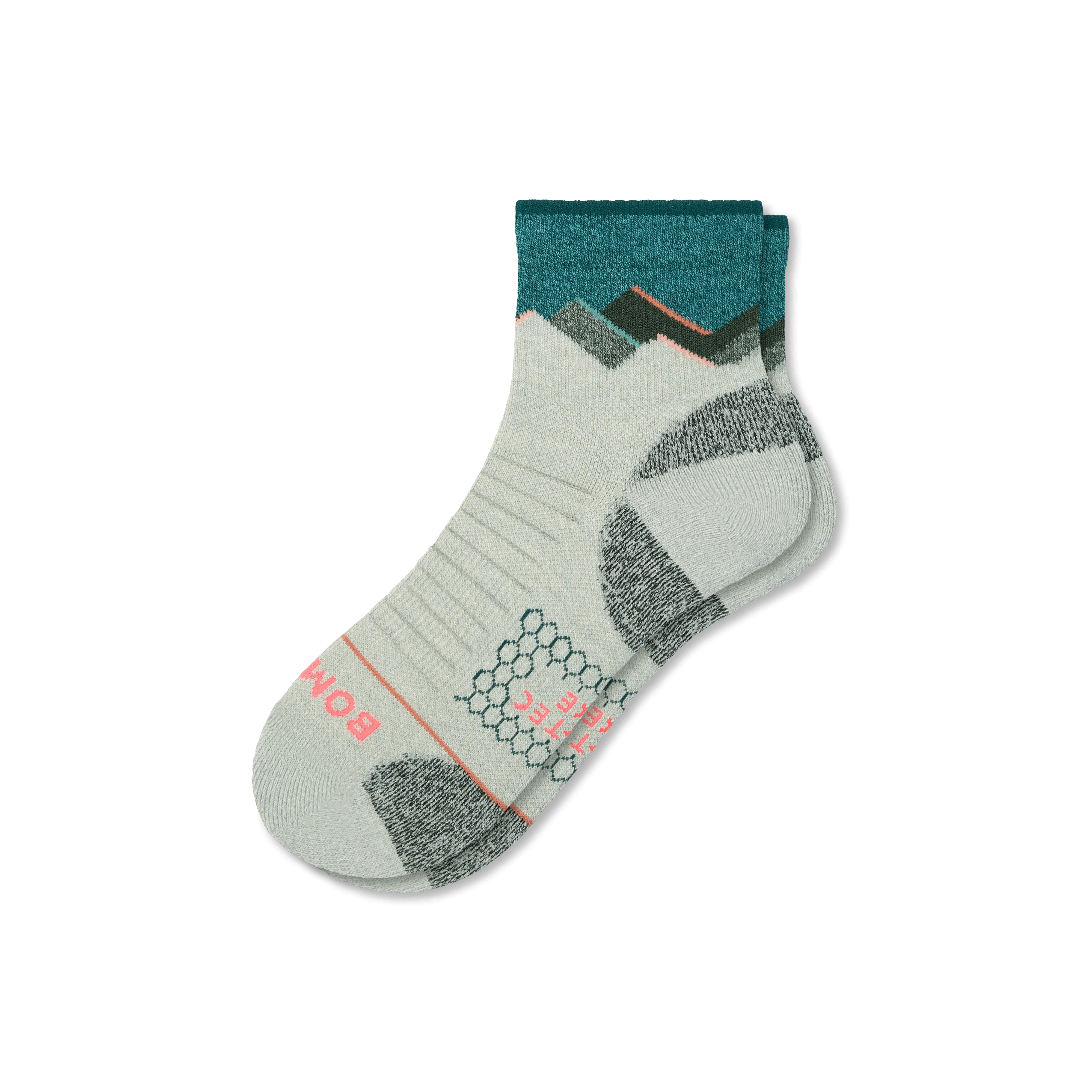 Men's Merino Wool Blend Hiking Quarter Socks