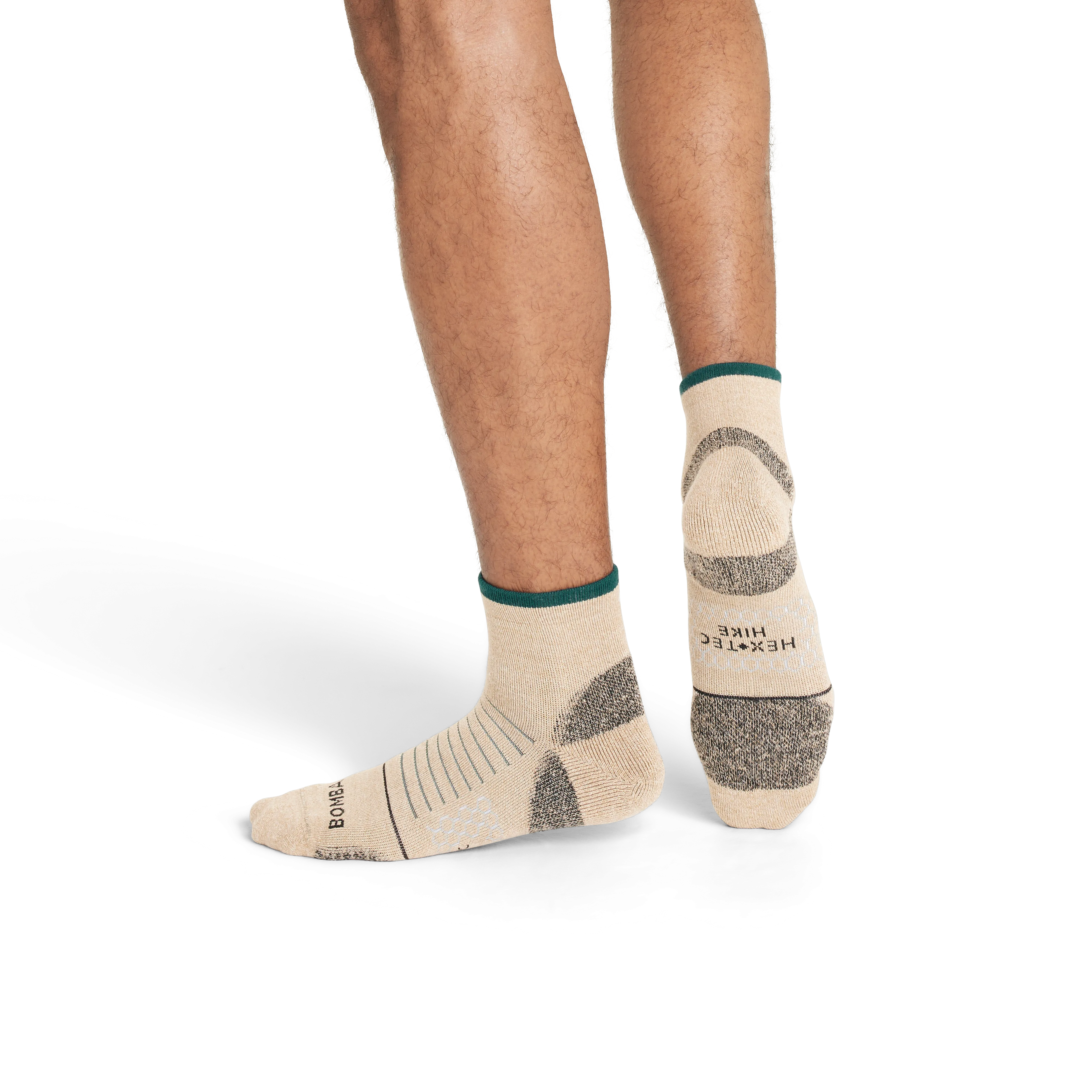 Men's Merino Wool Blend Hiking Quarter Socks