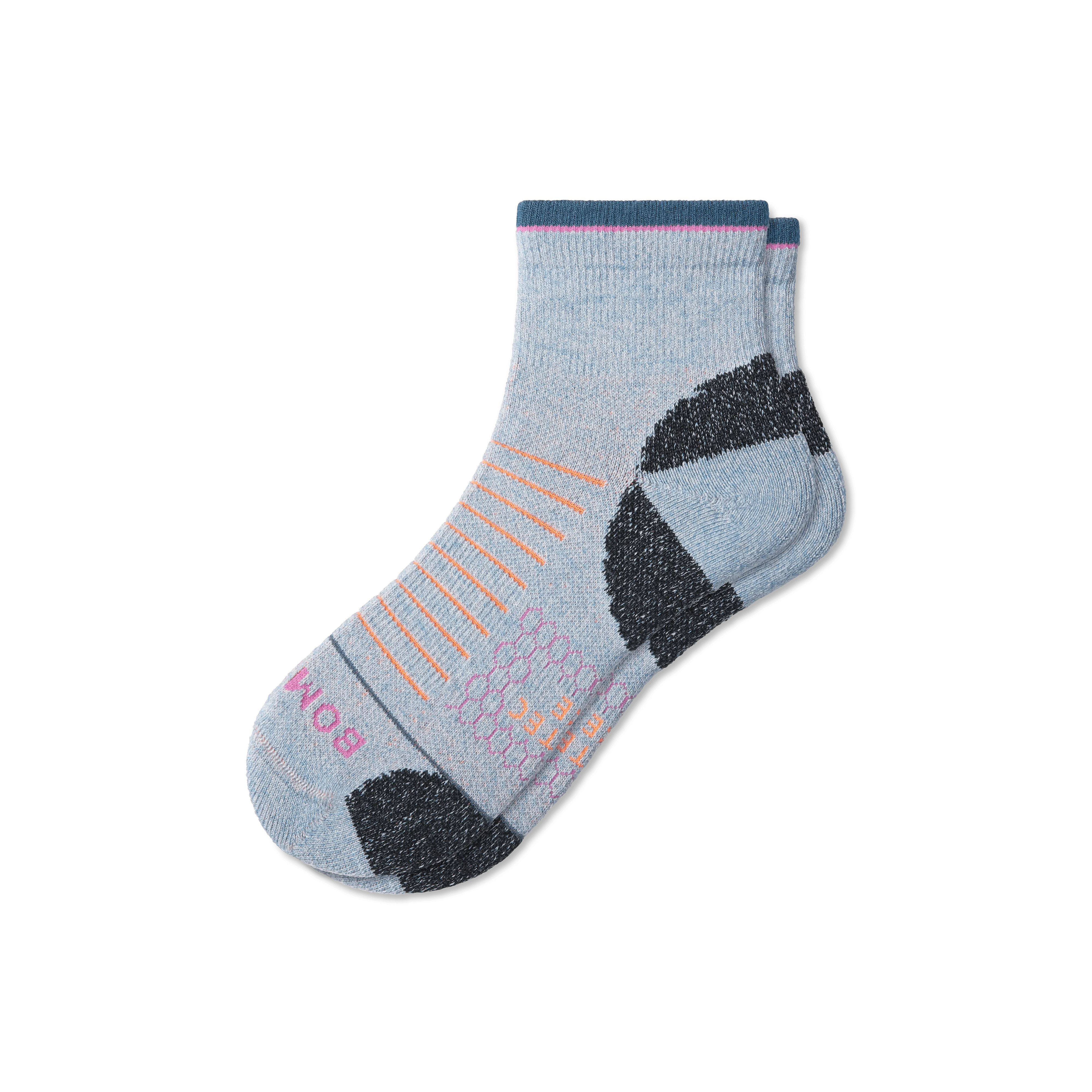 Men's Merino Wool Blend Hiking Quarter Socks