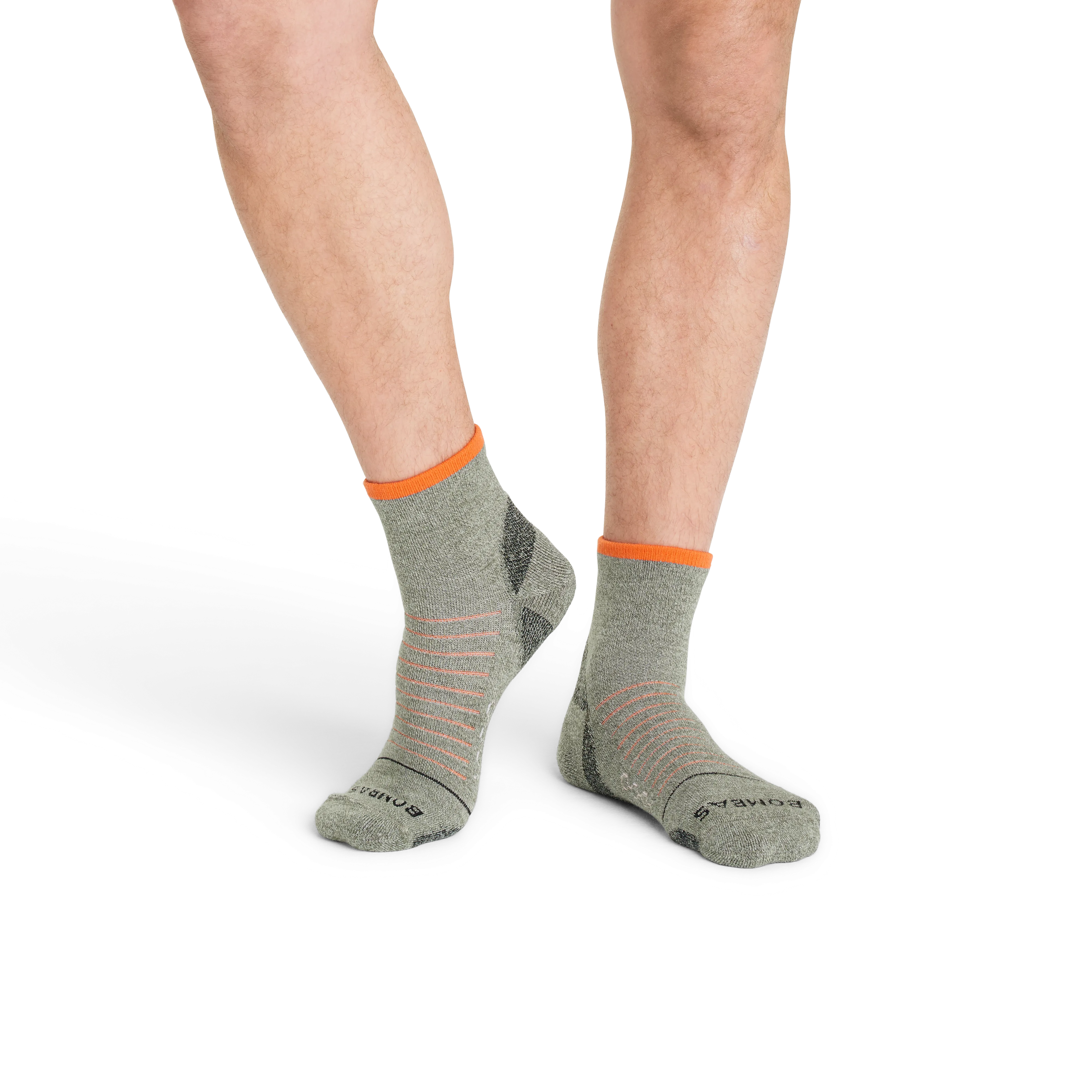 Men's Merino Wool Blend Hiking Quarter Socks