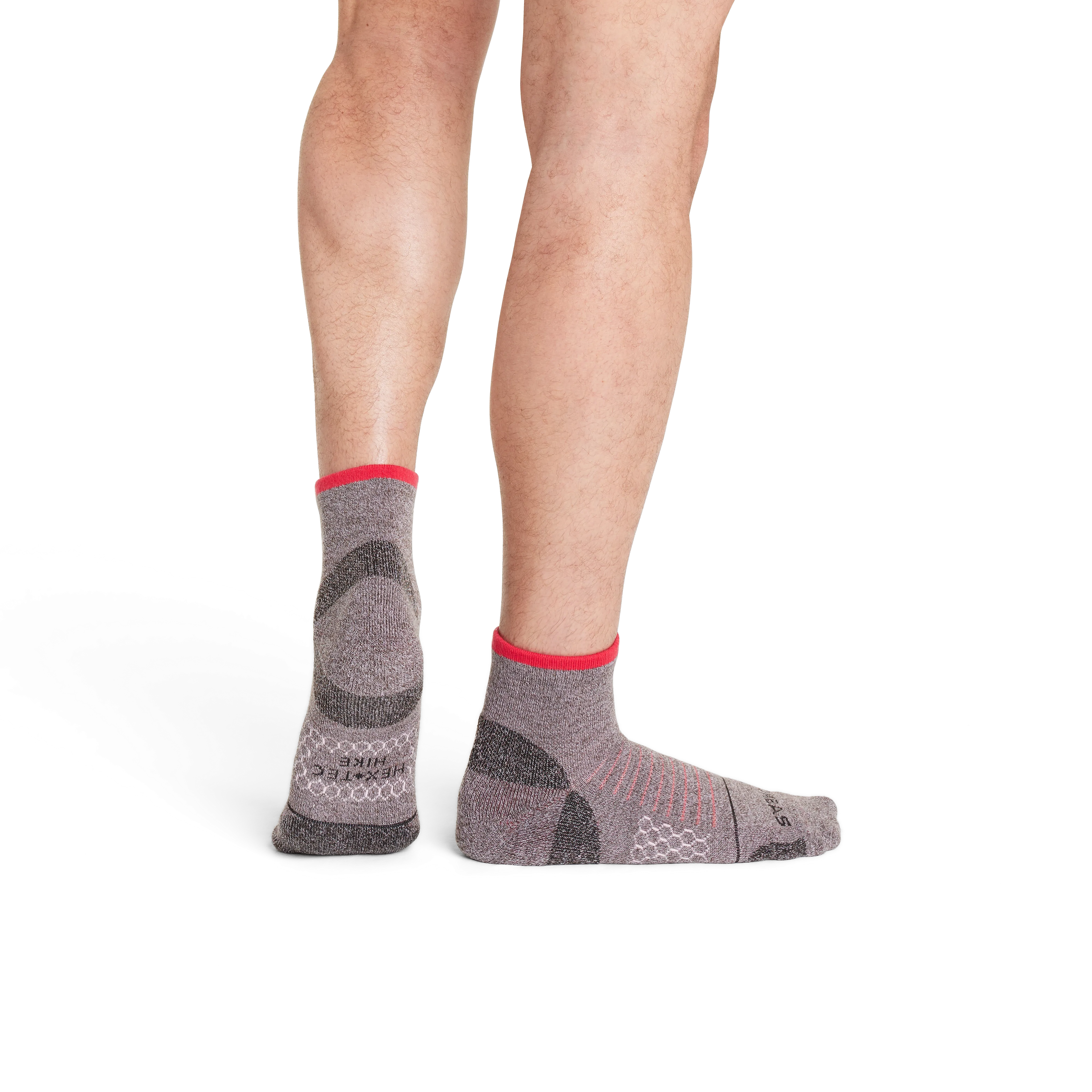 Men's Merino Wool Blend Hiking Quarter Socks