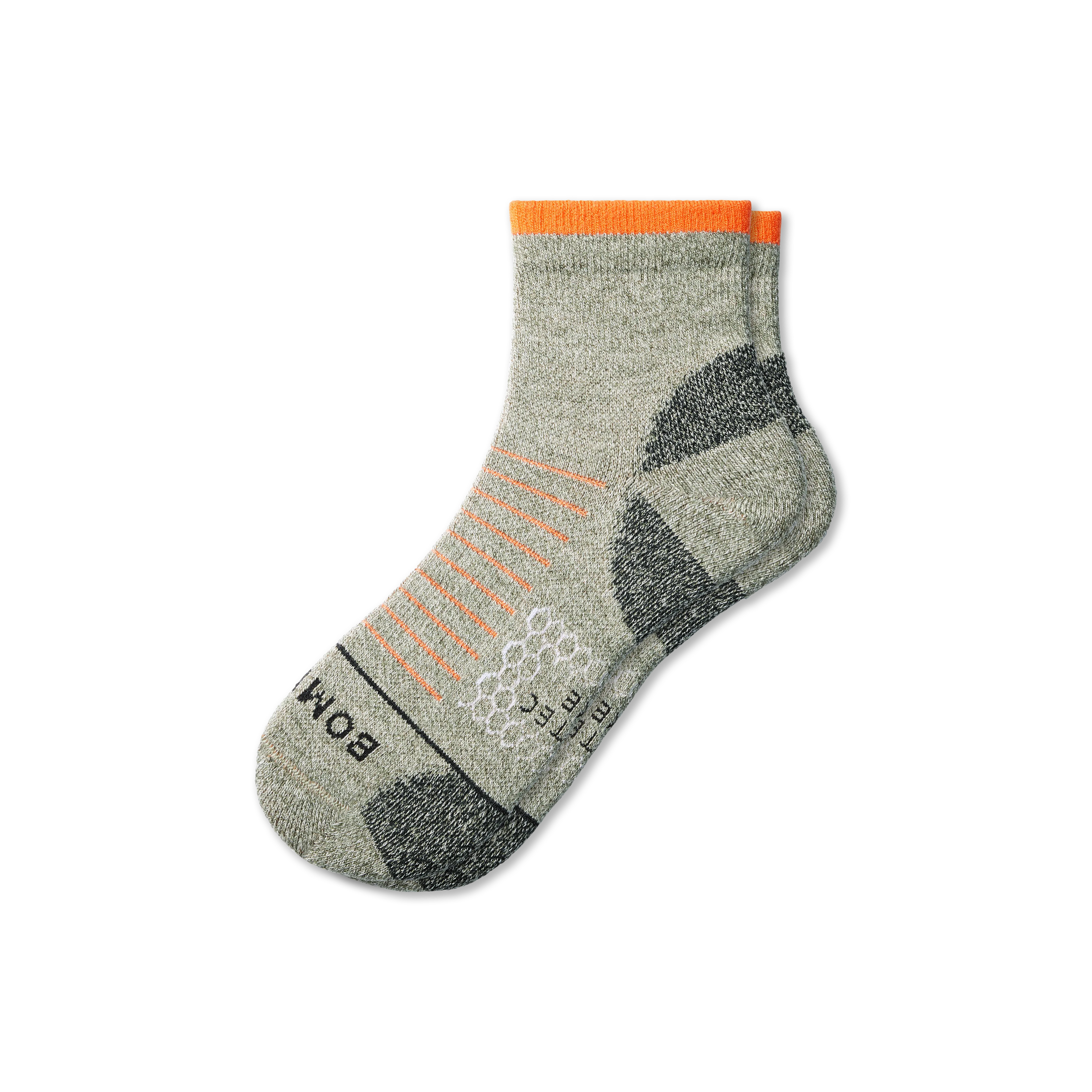 Men's Merino Wool Blend Hiking Quarter Socks