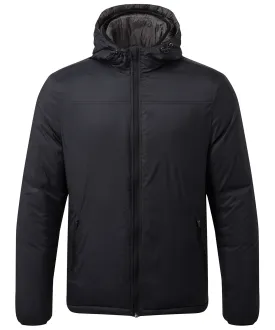 Mens padded wind jacket | Navy/Charcoal