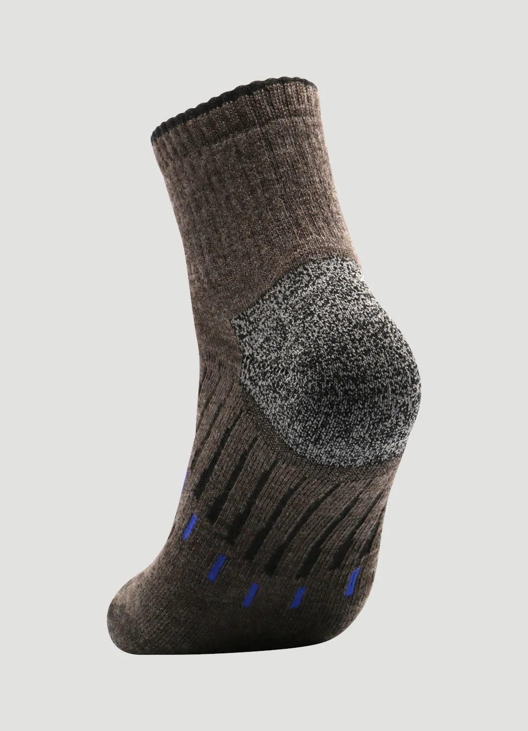 Men's Quick Dry Merino Quarter Crew Socks 2-Pack