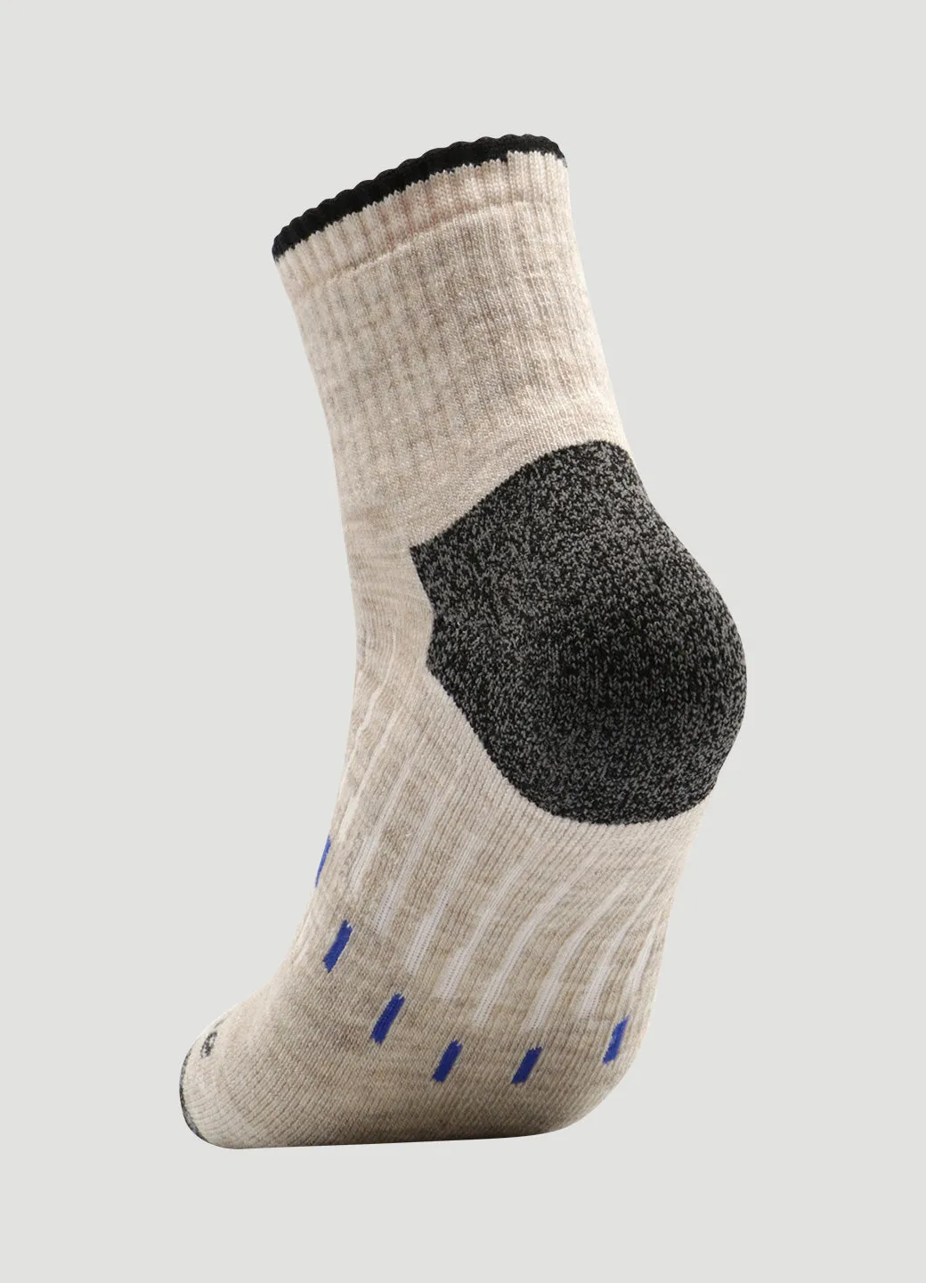 Men's Quick Dry Merino Quarter Crew Socks 2-Pack