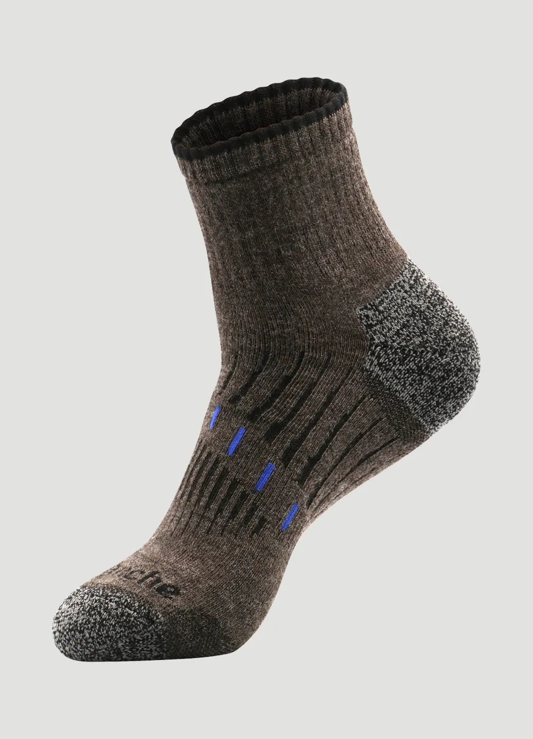 Men's Quick Dry Merino Quarter Crew Socks 2-Pack