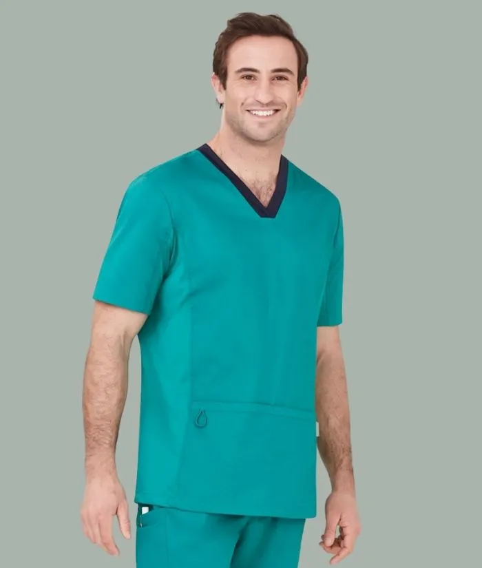 Mens Riley V-Neck Scrub Top