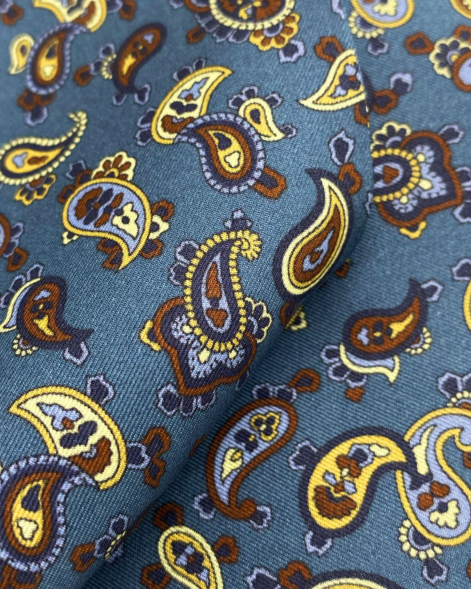 Men's Silk Paisley Scarf - The Banff