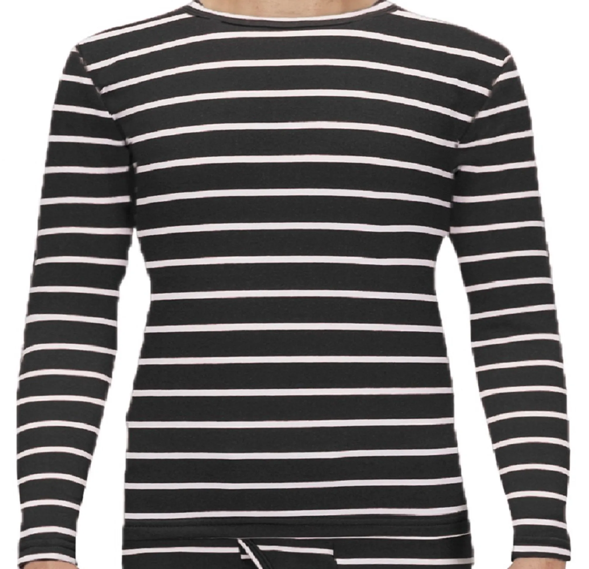 Men's Striped Thermal Top