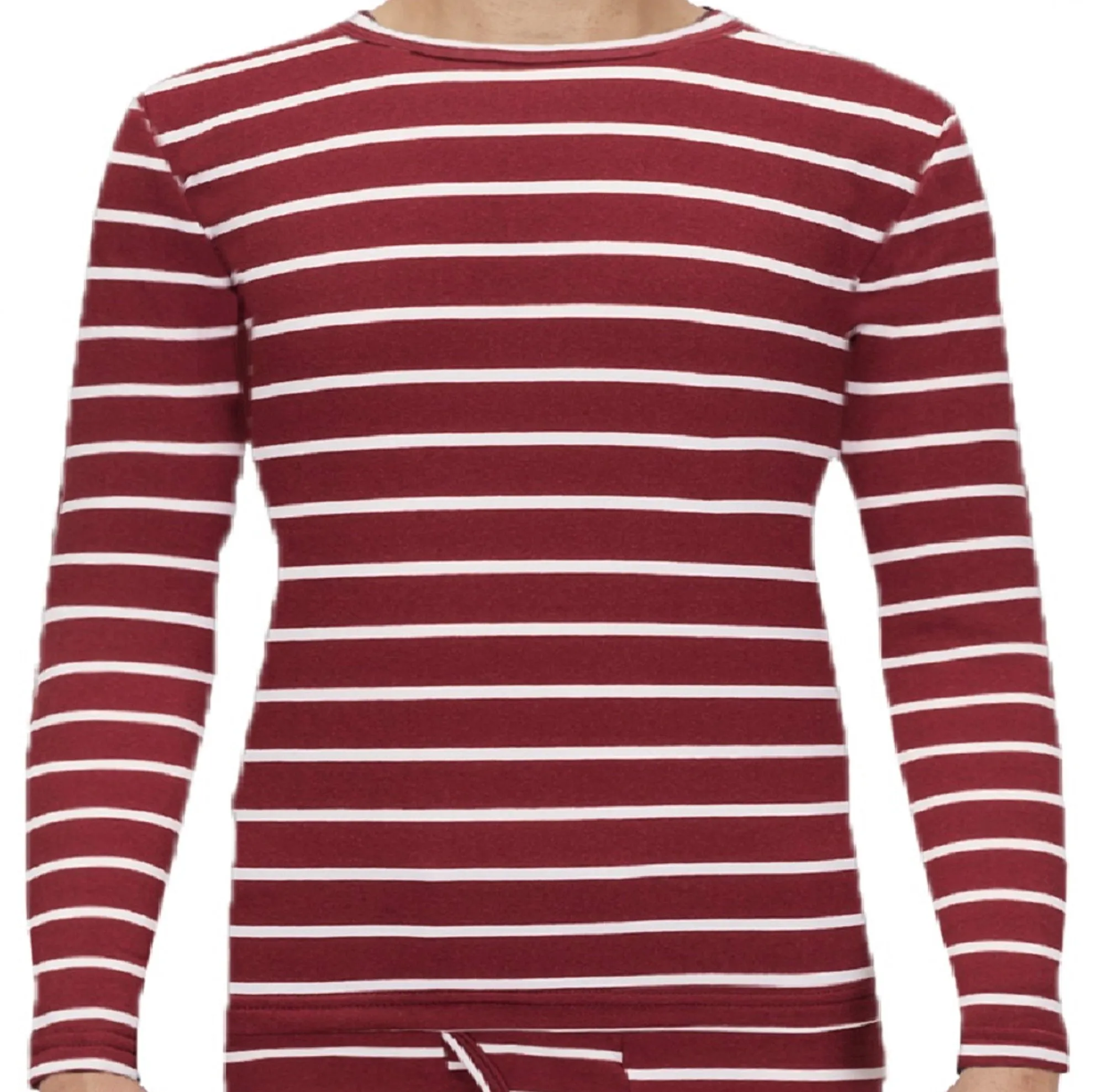 Men's Striped Thermal Top