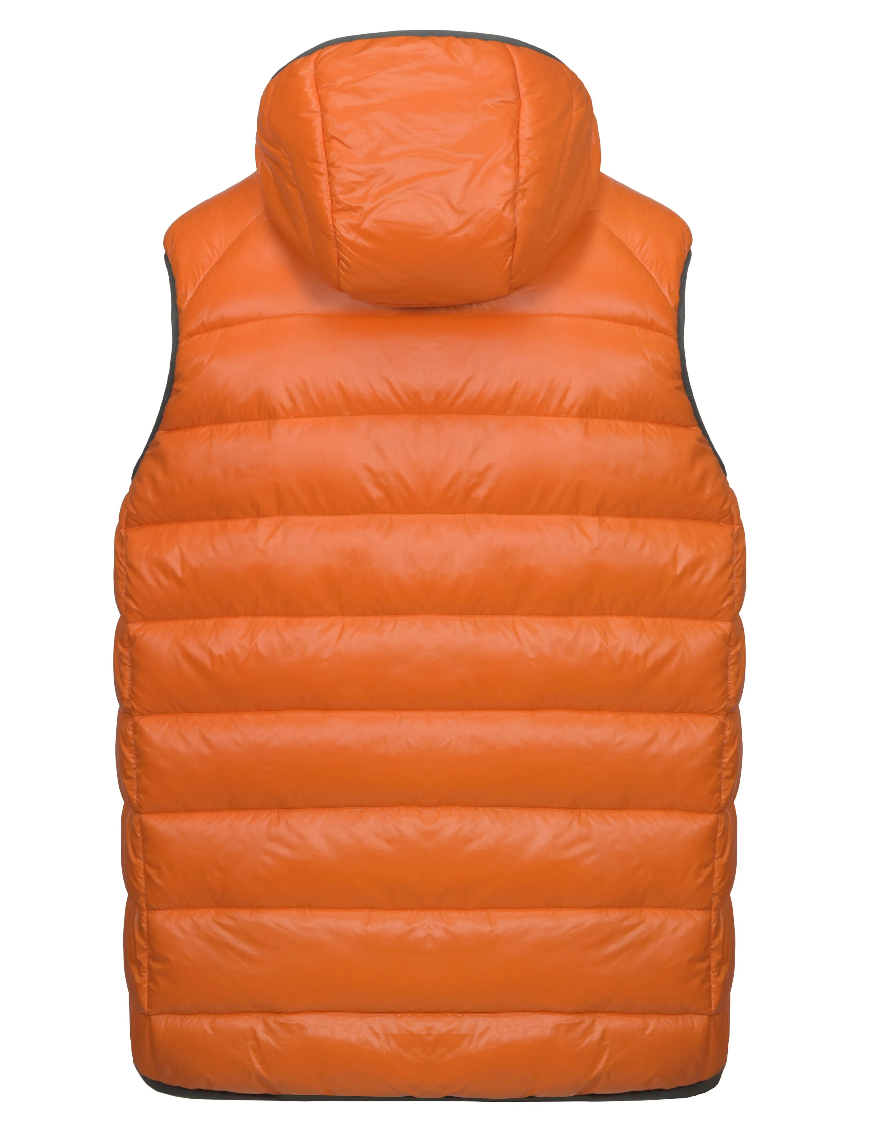 Men's Water-Resistant Hiking Puffer Vest with Hood