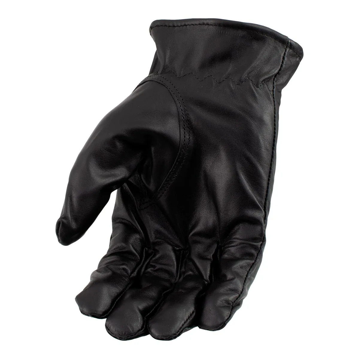 Men’s XG2055 Black Winter Biker Leather Motorcycle Riding Gloves