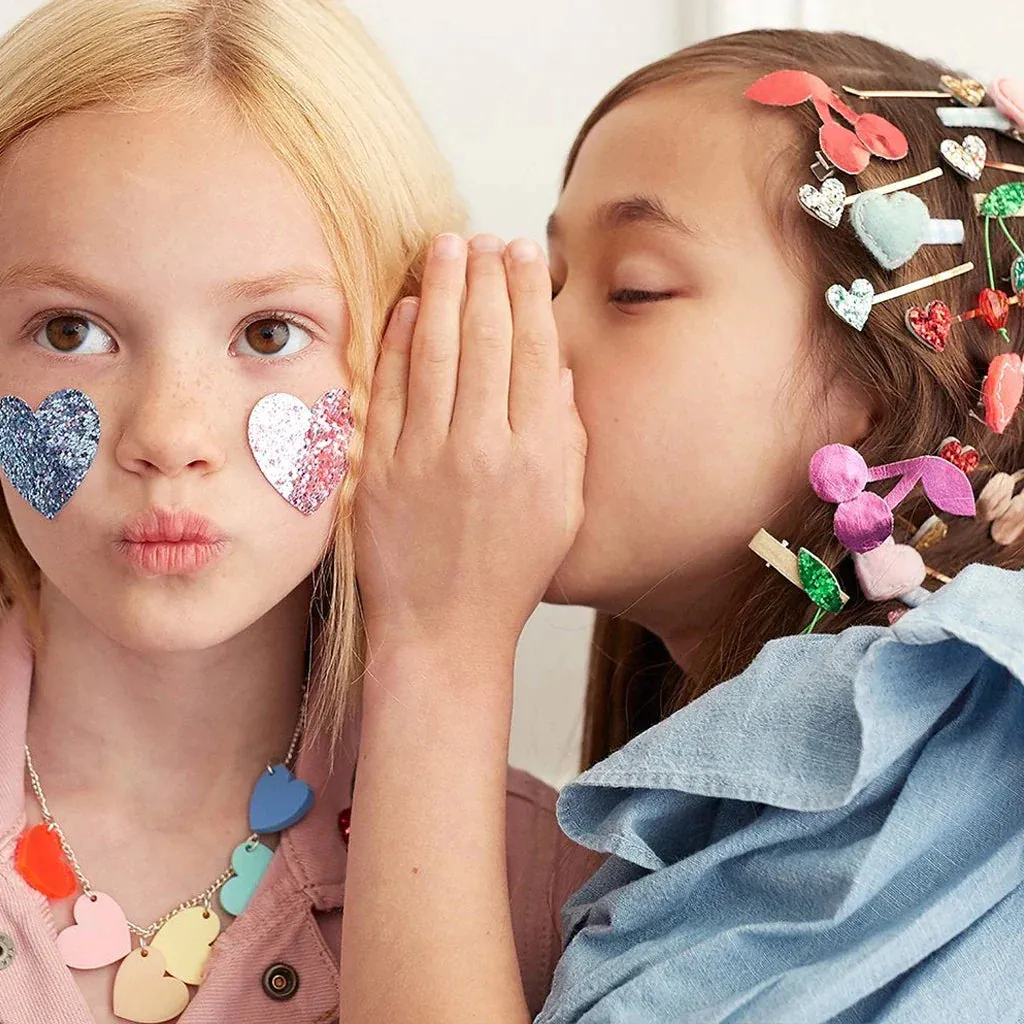 Meri Meri felt heart hair clips