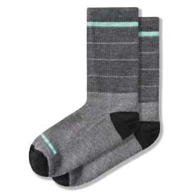 Merino Wool Crew Sock in Heather Gray