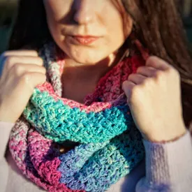 Mermaid Vibes Infinity Scarf Crochet Kit