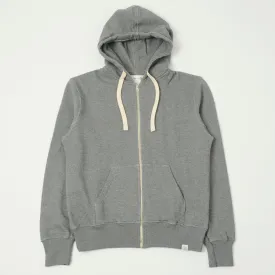 Merz b. Schwanen HDJKT02 Hooded Zip Sweatshirt - Grey Melange