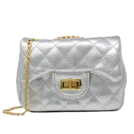 Metallic Classic Mini Purse - Silver