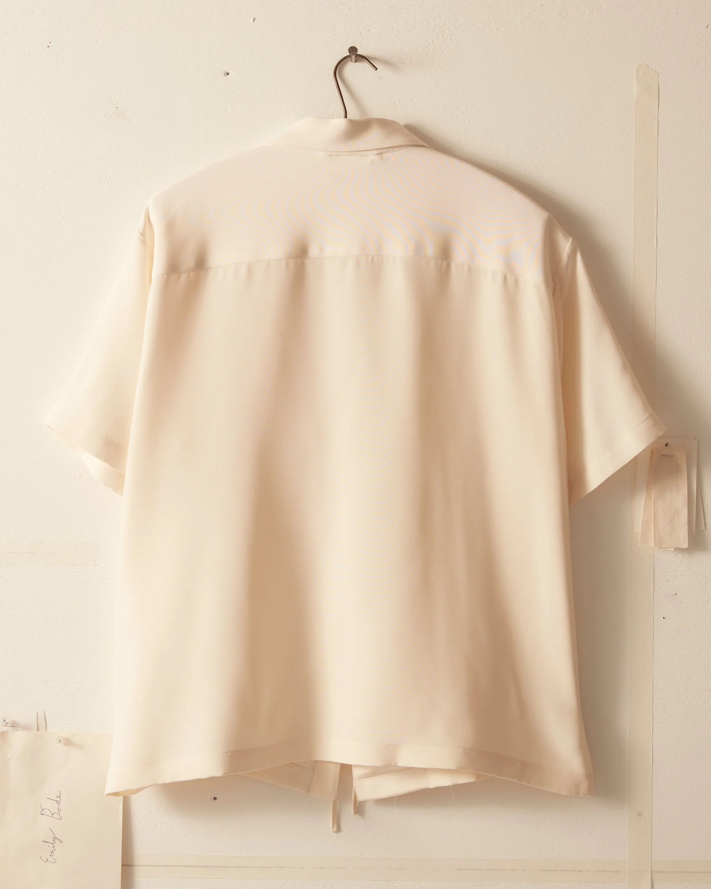 Micro Tie Short Sleeve Shirt - Cream