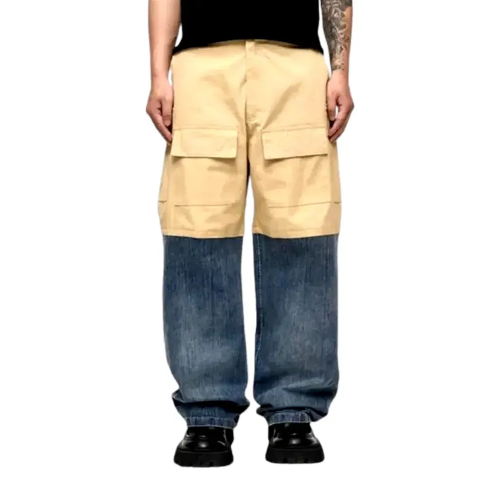 Mid rise casual men's jeans