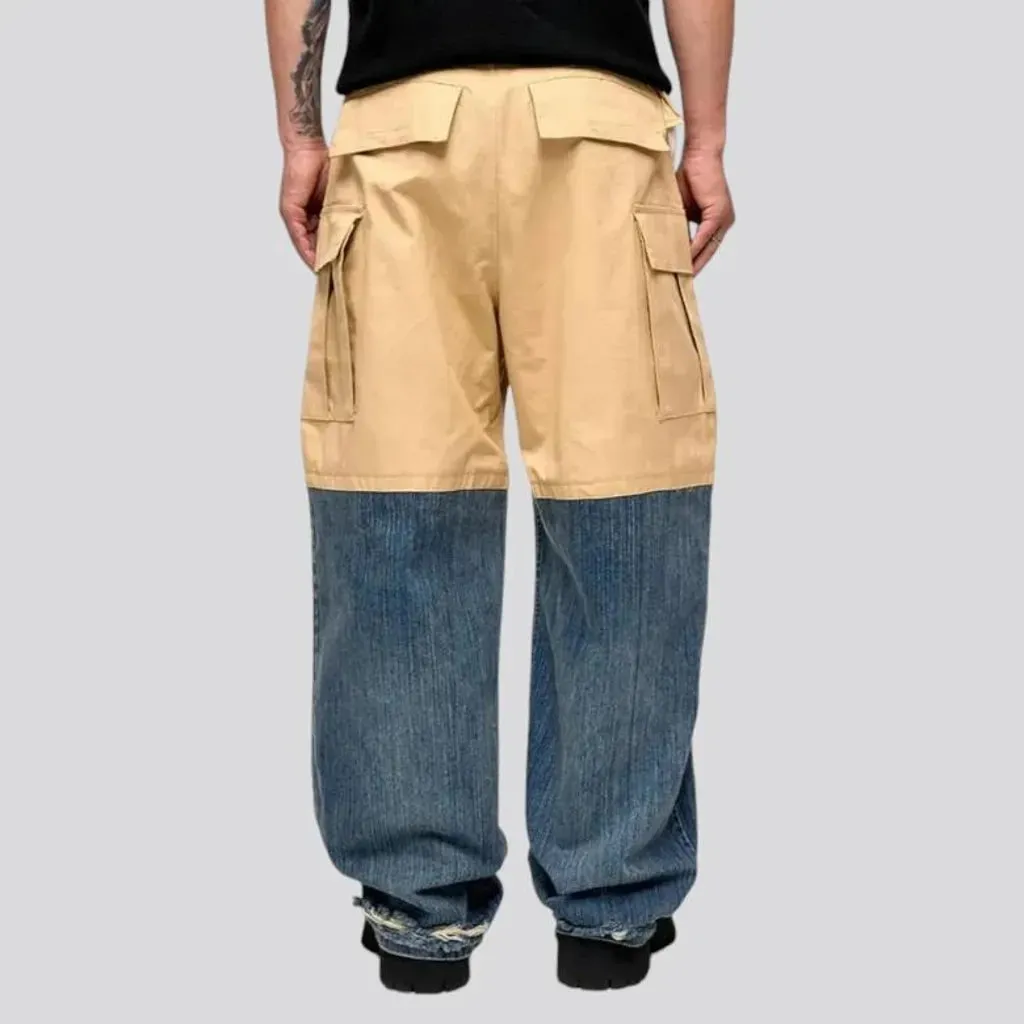 Mid rise casual men's jeans