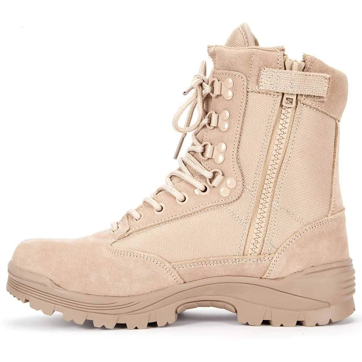 Mil-Tec Tactical Side Zip Khaki Desert Boots