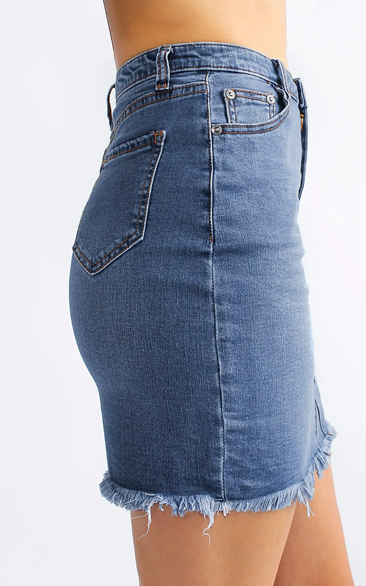 Milestone Denim Skirt- Blue