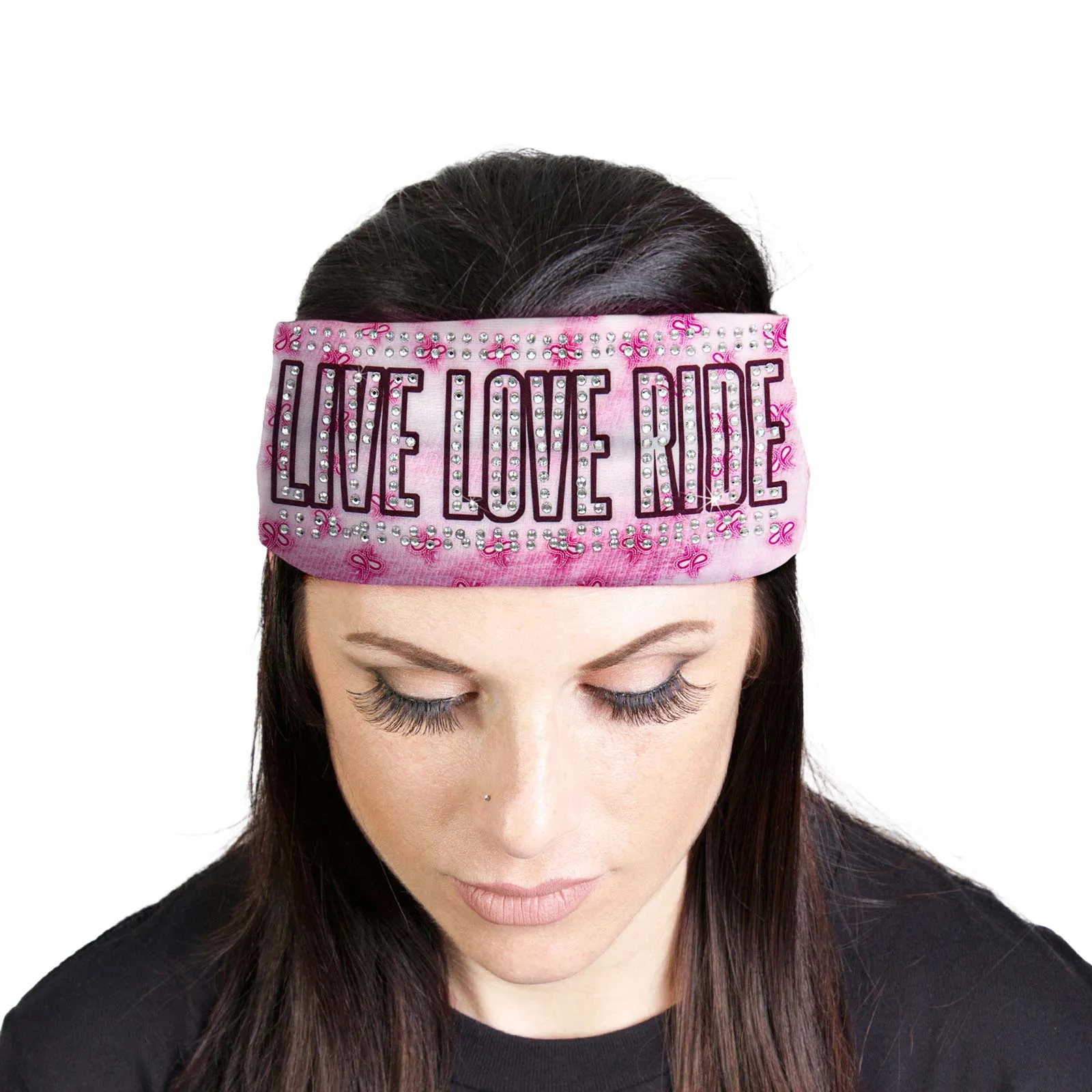 Milwaukee Leather | Bling Designed Wide Headbands-Headwraps for Women Biker Bandana