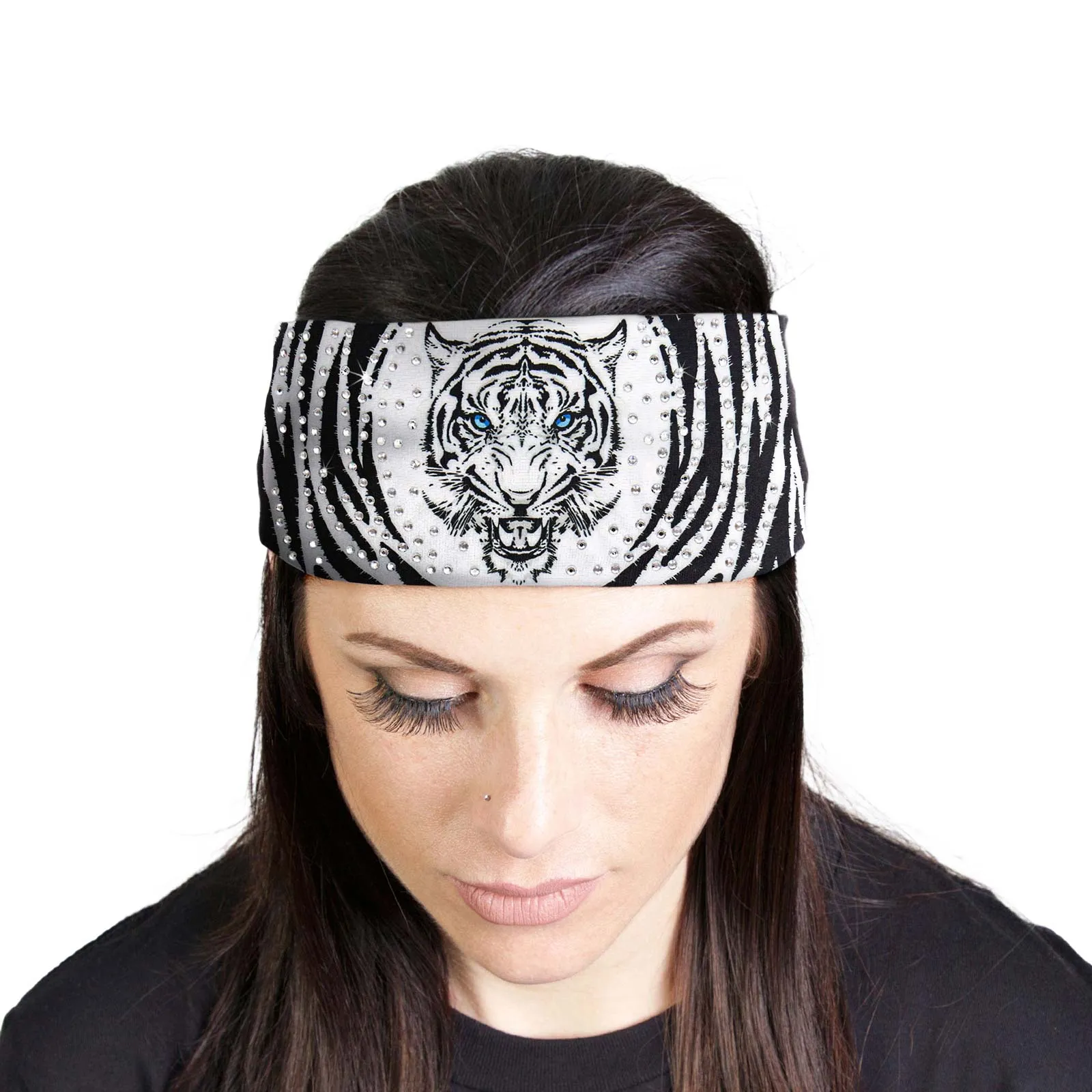 Milwaukee Leather | Bling Designed Wide Headbands-Headwraps for Women Biker Bandana