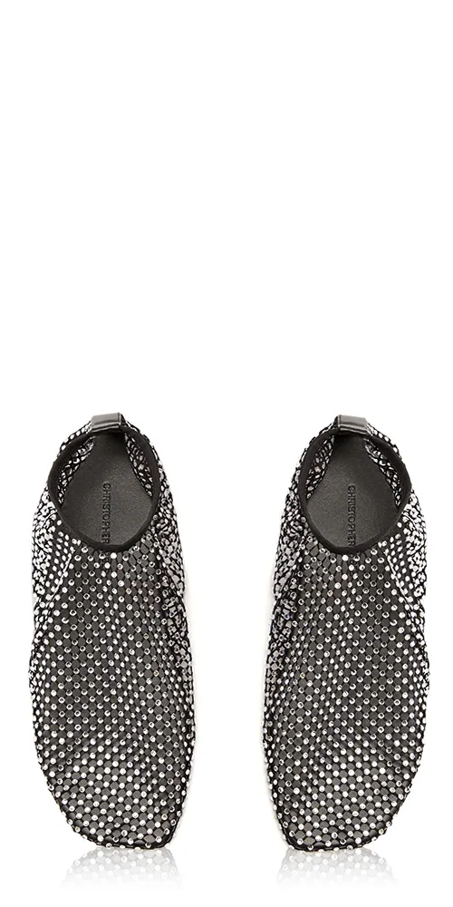 Minette Crystal Mesh Flats