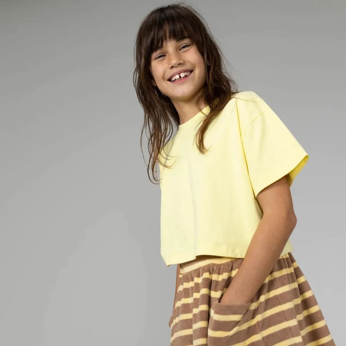 MINGO - Cropped T-Shirt Lemon Twist