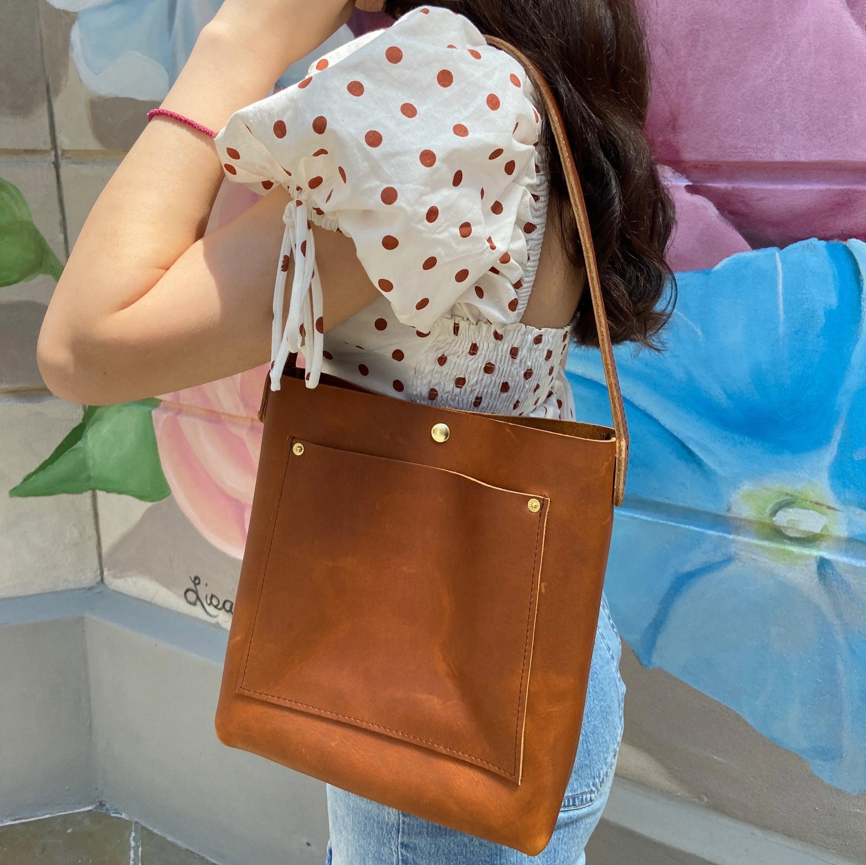 Mini Hobo Tote In Tan