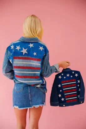 MINI KIDS PROUD TO BE USA DENIM JACKET