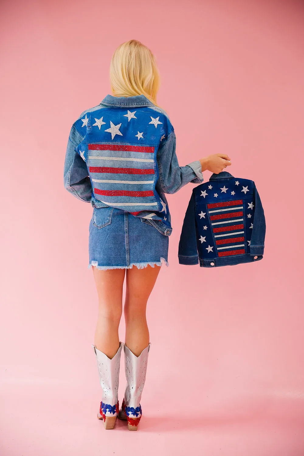 MINI KIDS PROUD TO BE USA DENIM JACKET