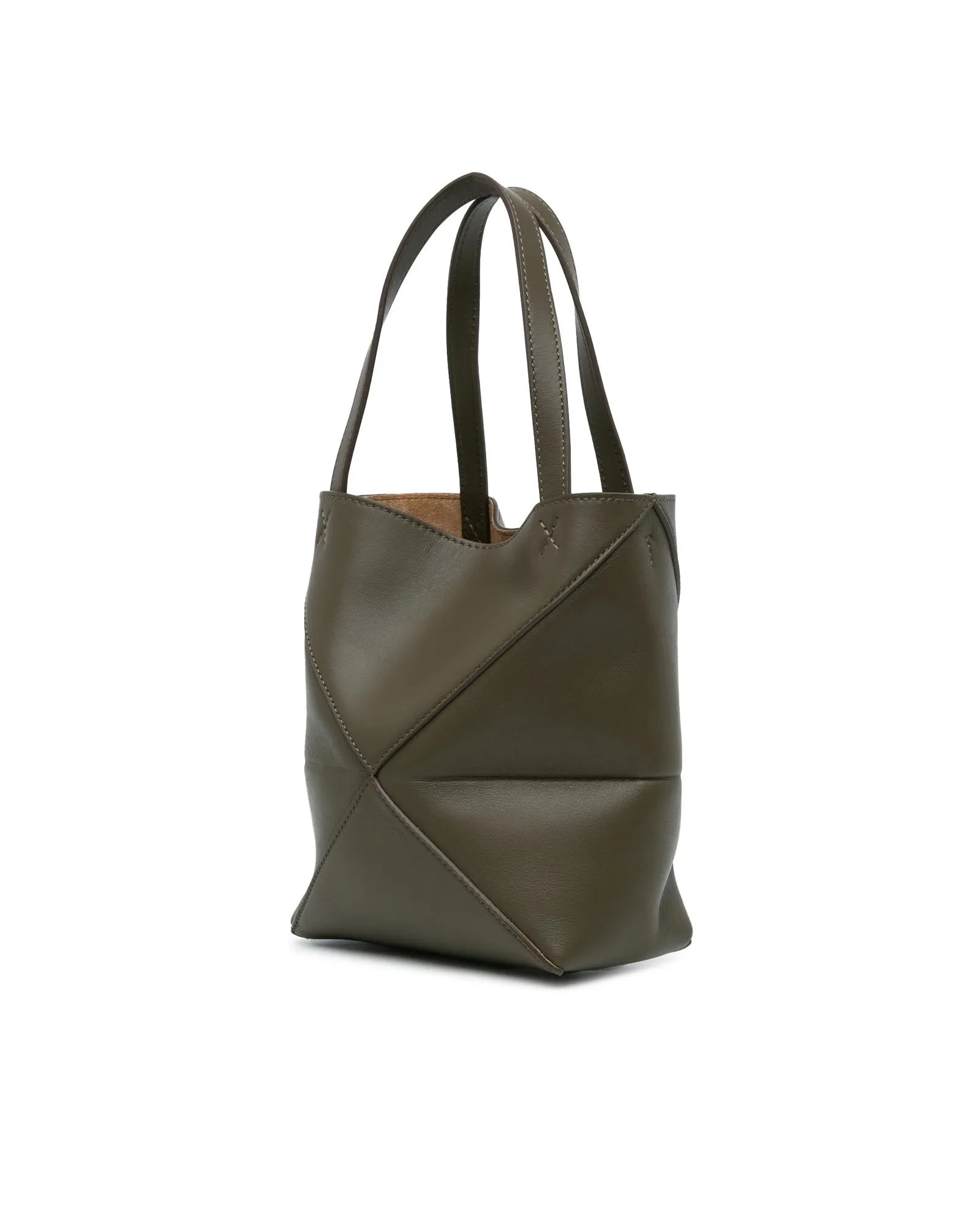 Mini Leather Tote with Detachable Shoulder Strap