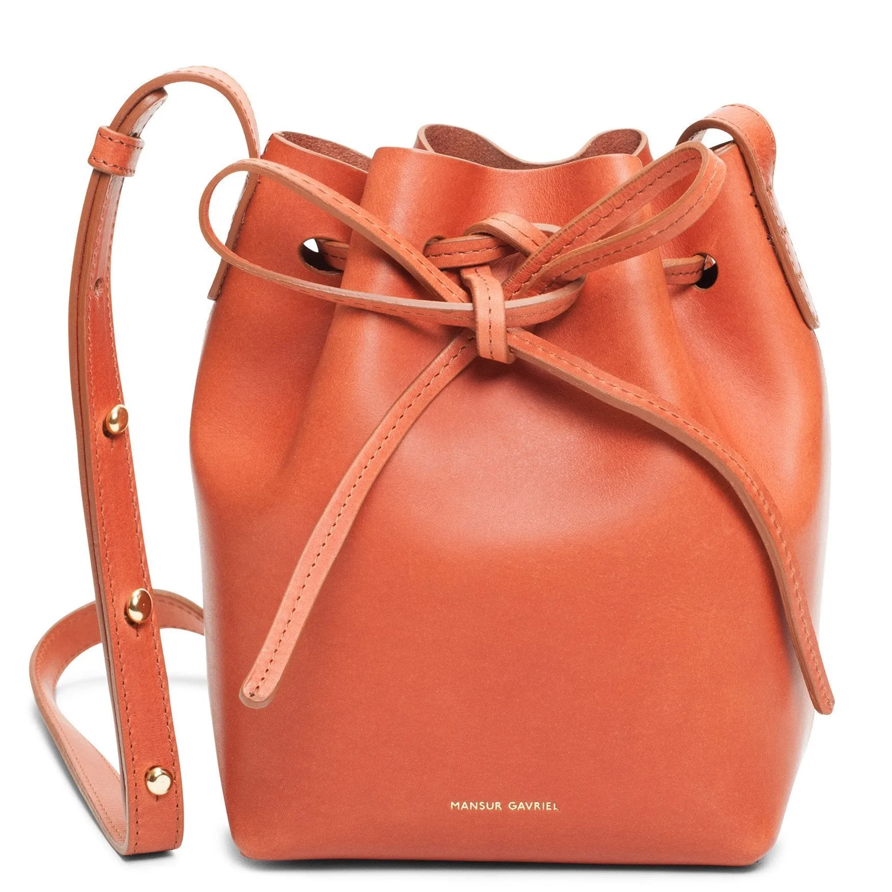 Mini Mini Bucket Bag - Brandy/Raw