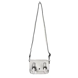 Mini Satchel Crossbody Belt Bag White