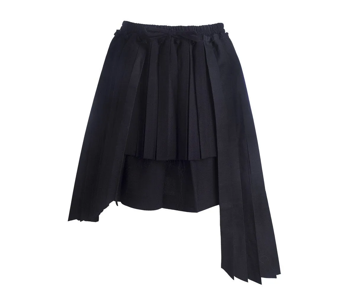 MINI SKIRT WITH PLEATED PANELS