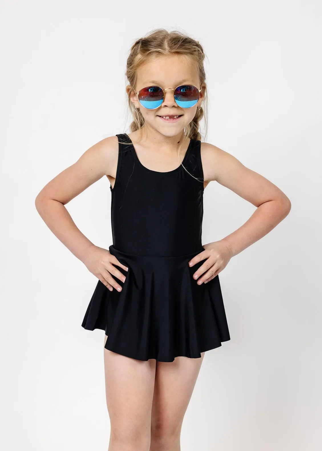 Mini Skirted One-Piece | Black