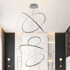 Minimalist LED Light Rings Chandelier