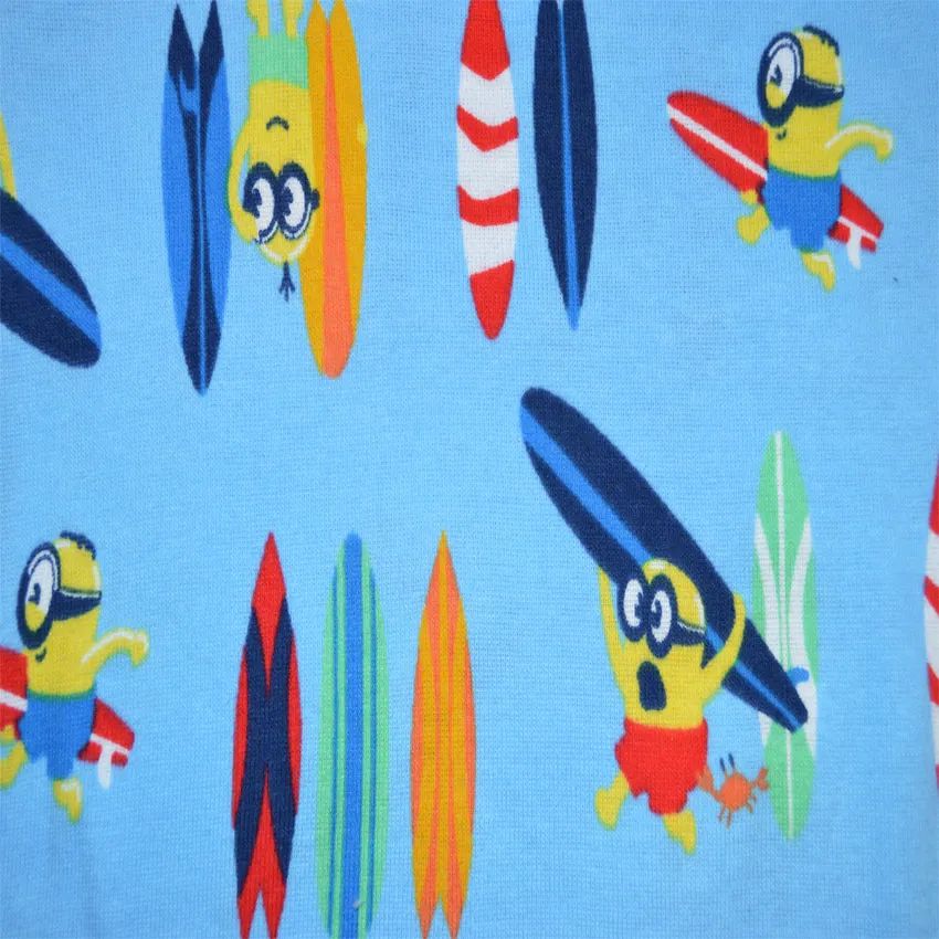 Minions Show Me the Waves 4 Piece Cotton Pajamas