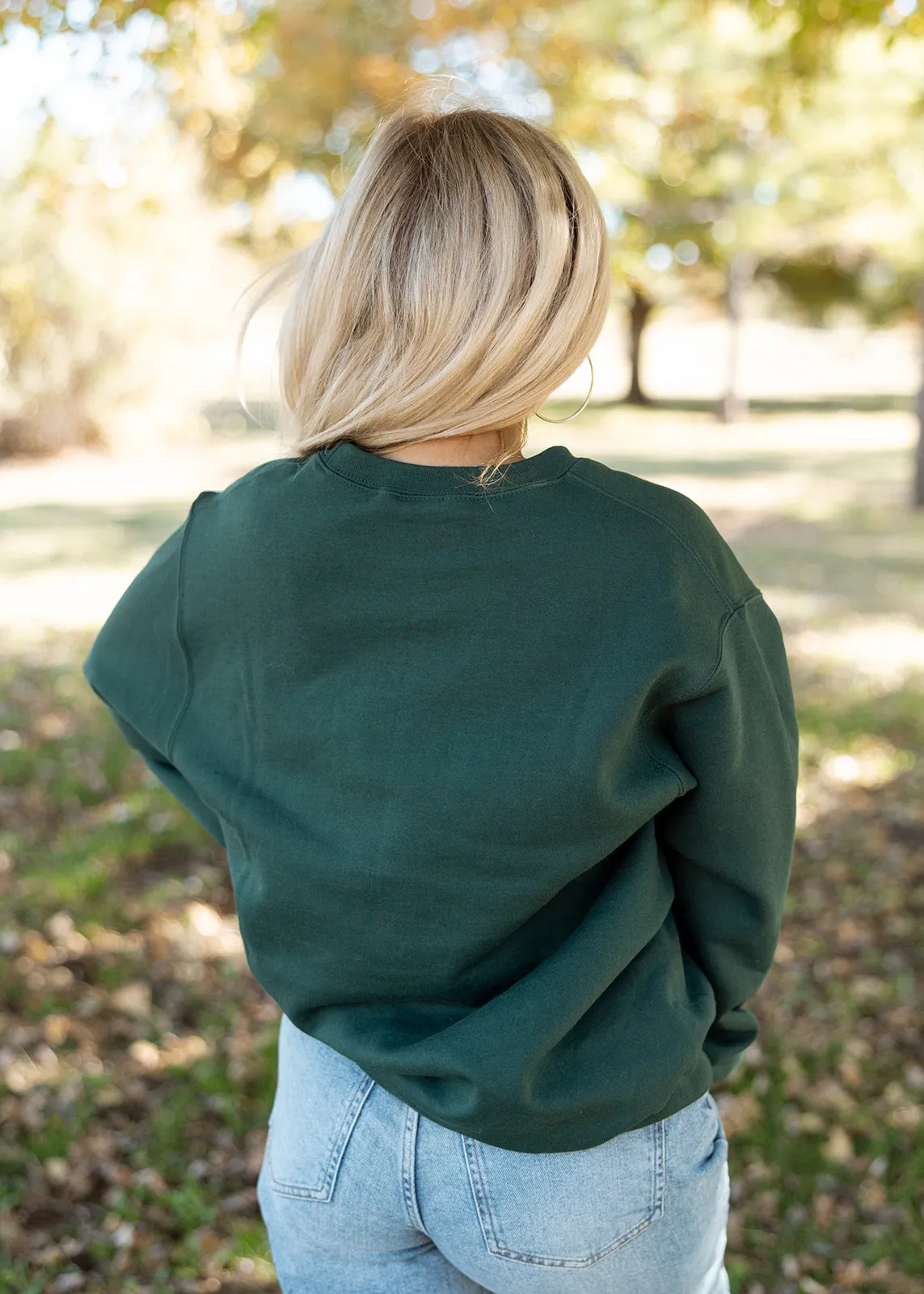 Mint Glitter Tree Sweatshirt