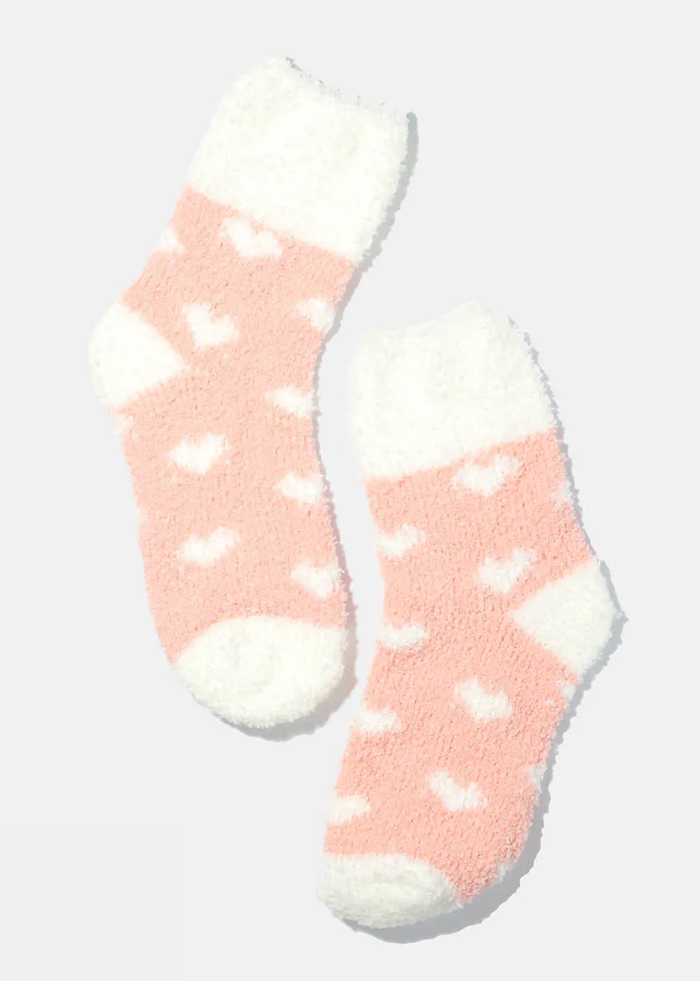 Miss A Fuzzy Socks - Hearts