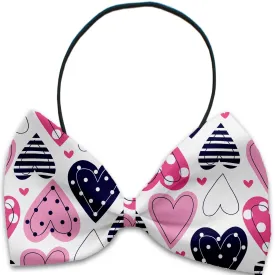 Mixed Hearts Pet Bow Tie