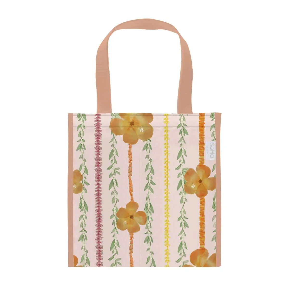 Mixed Lei Orange Insulated Snack Tote