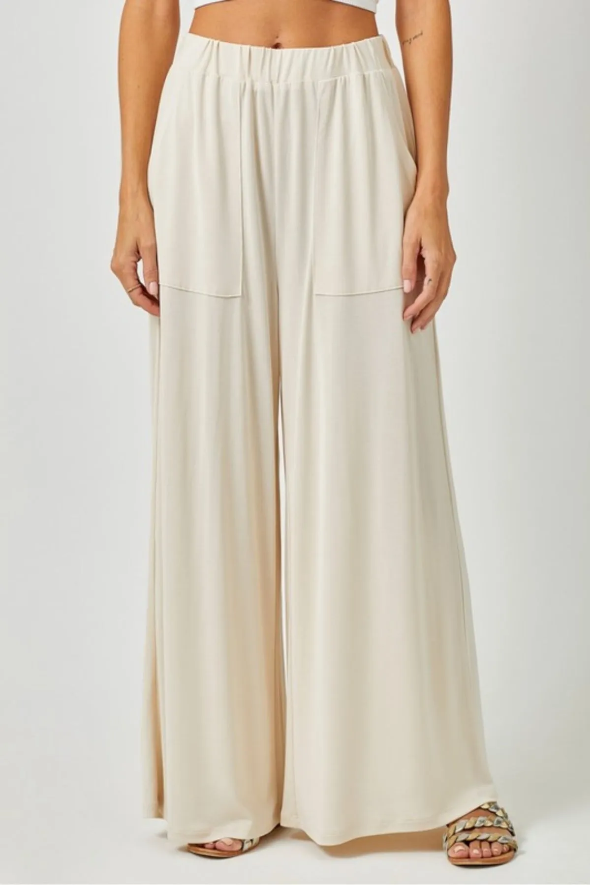 Modal Wide Leg Pants