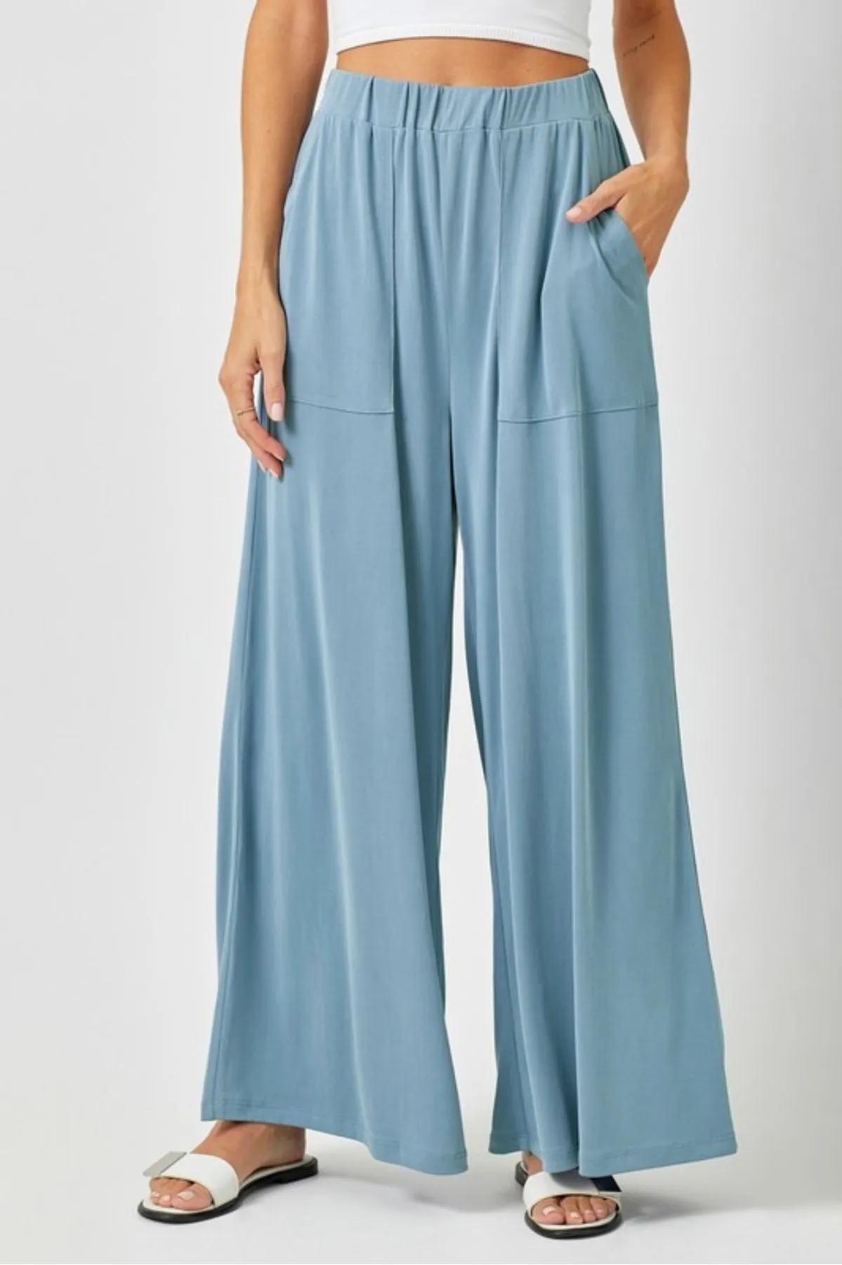 Modal Wide Leg Pants