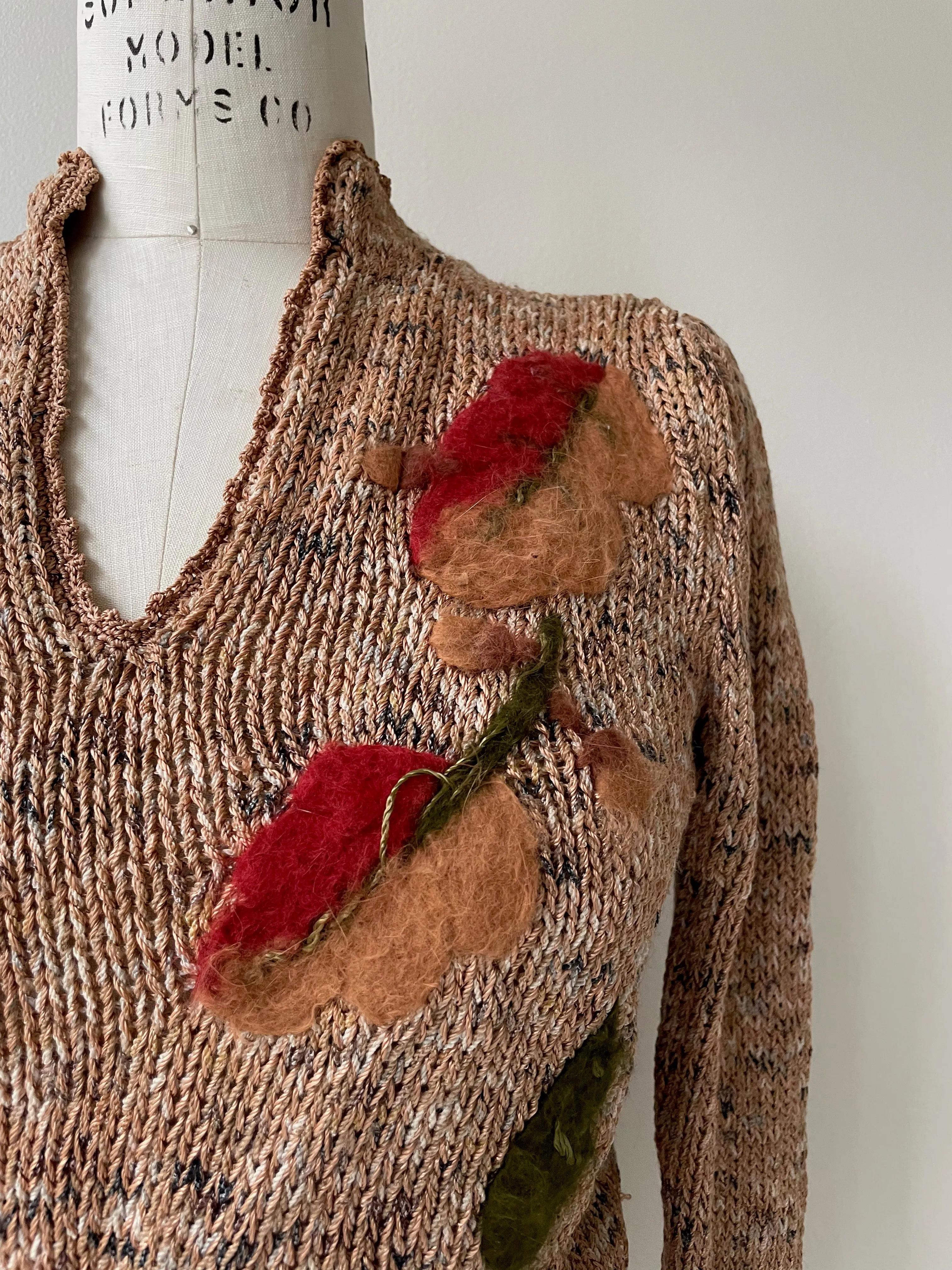 Mohair Leaf Silk Sweater