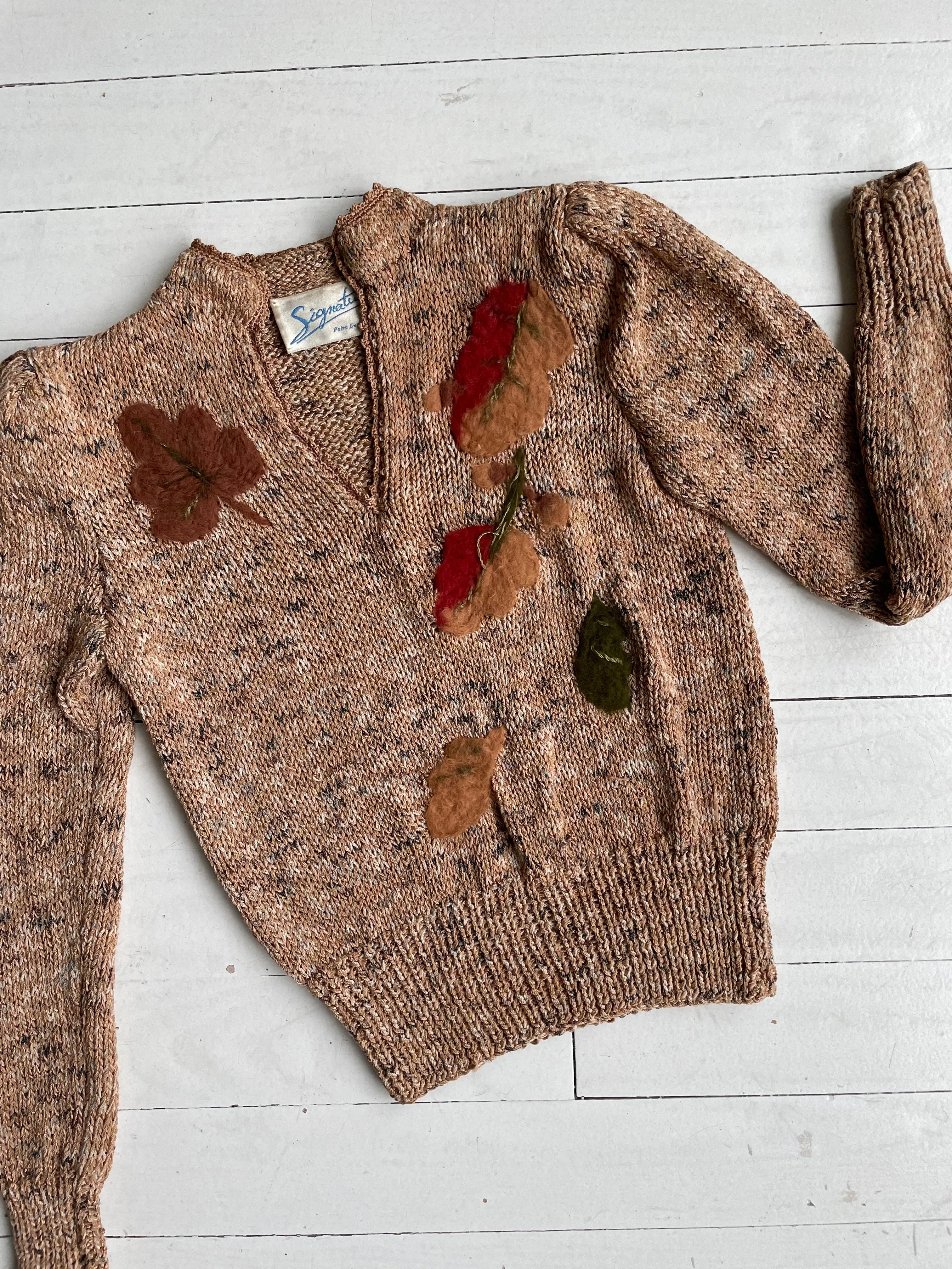 Mohair Leaf Silk Sweater