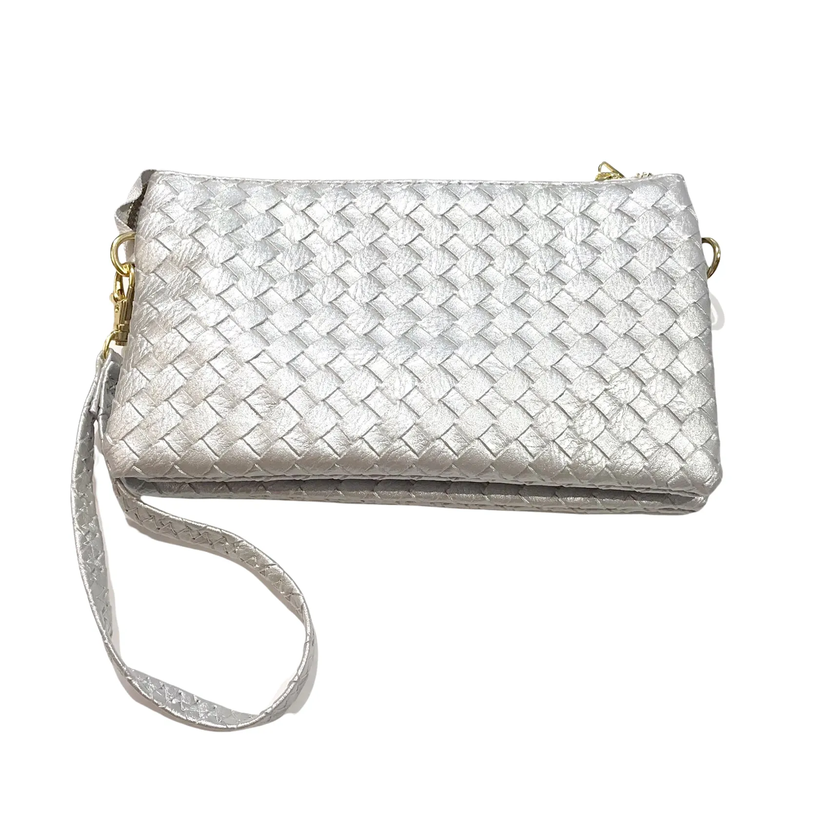 Molly Basket Woven Wallet Clutch Crossbody Handbag